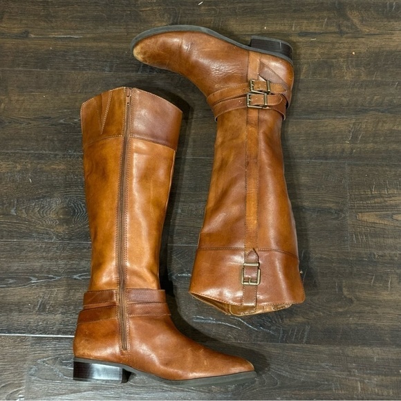 INC International Concept Frankii Leather Riding Boots Size 10 Women - Picture 3 of 9